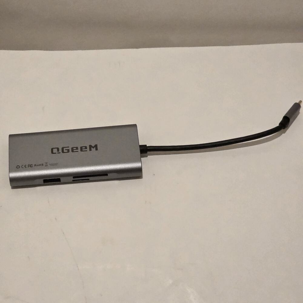 USB C Hub HDMI Adapter, QGeeM 7 in 1 Type C Hub to HDMI 4k 3 USB 3.0 Ports